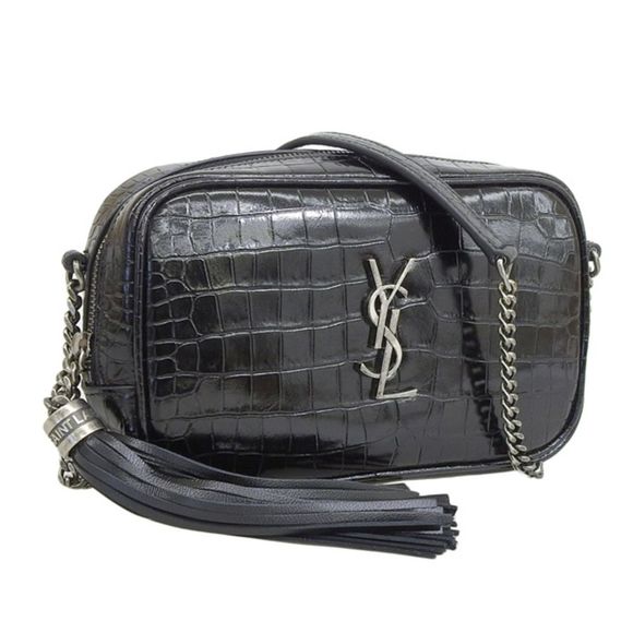 Saint Laurent Leather Black Shoulder Bag - Picture 1 of 2
